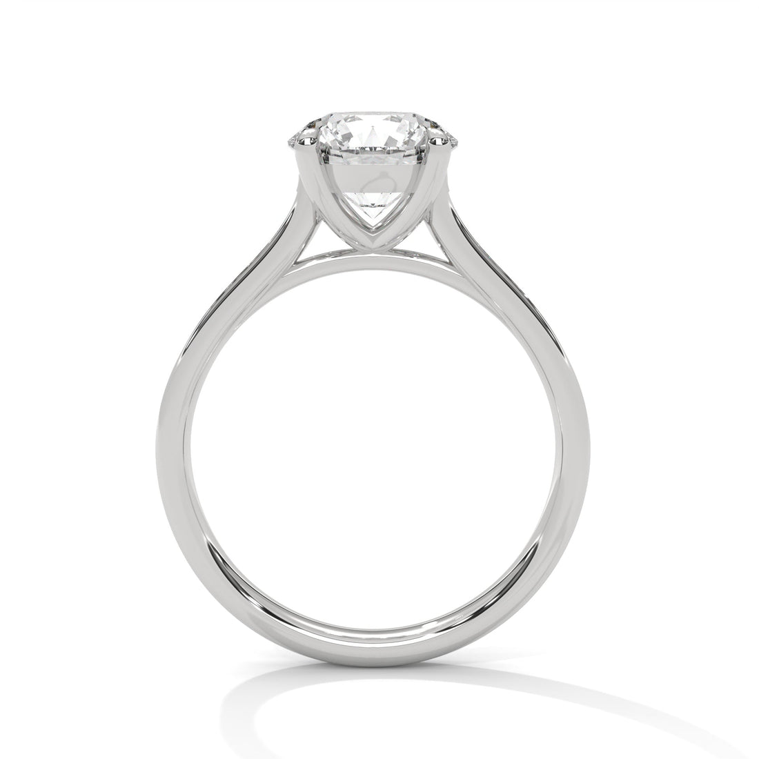 Pave 3 CT Round-Cut Lab Grown Diamond Ring | 3.29 CTW