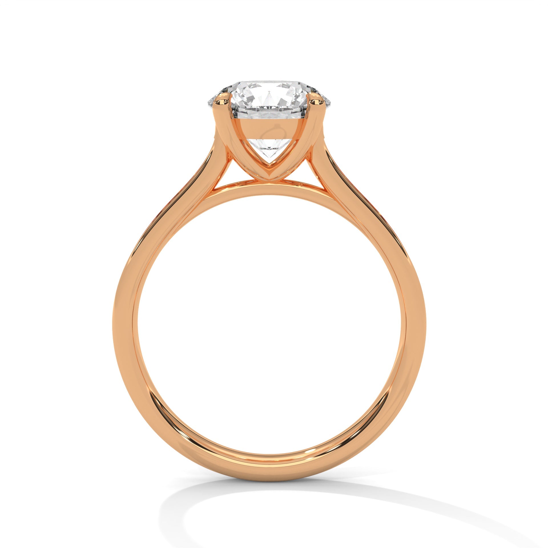 Pave 3 CT Round-Cut Lab Grown Diamond Ring | 3.29 CTW