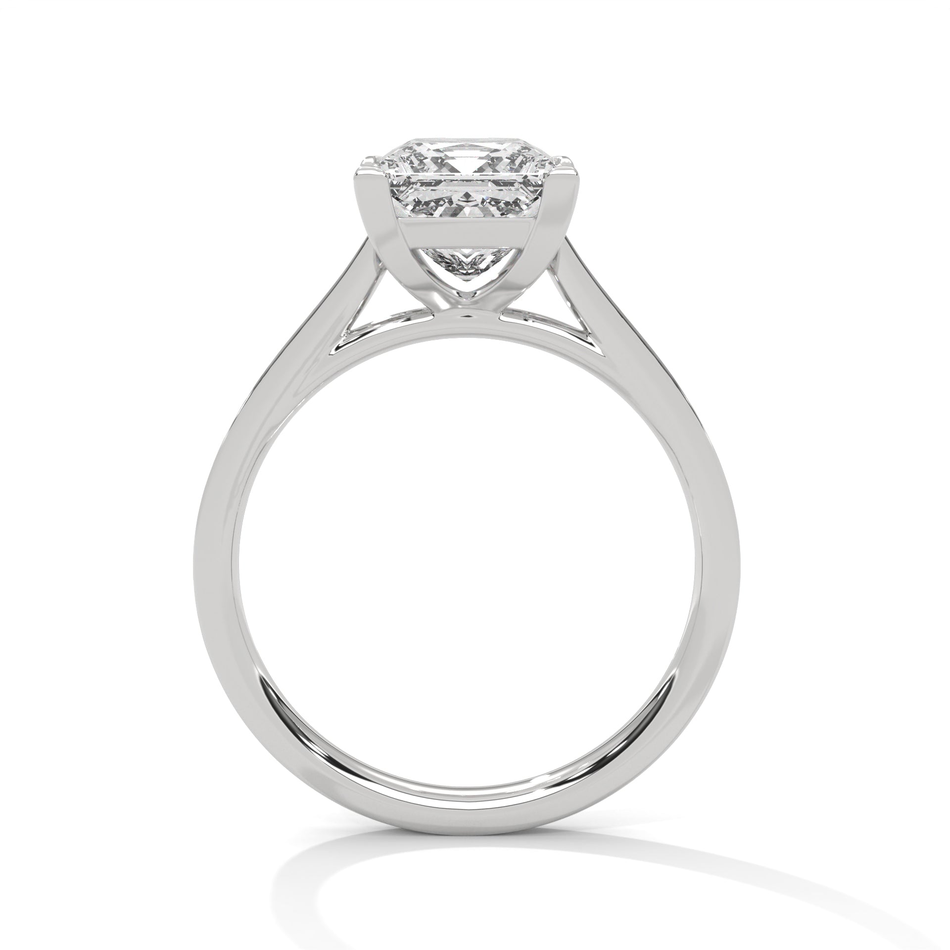 Eternal Grace 1.5 CT Princess-Cut Lab Grown Diamond Pave Ring | 1.74 CTW