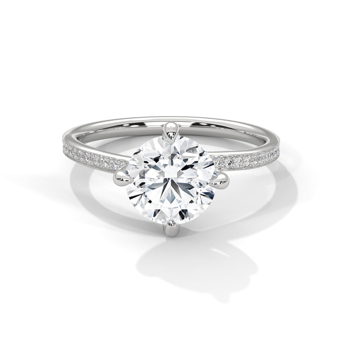 Celestial Glow 1.5 CT Round Lab-Grown Diamond Ring | 1.65 CTW