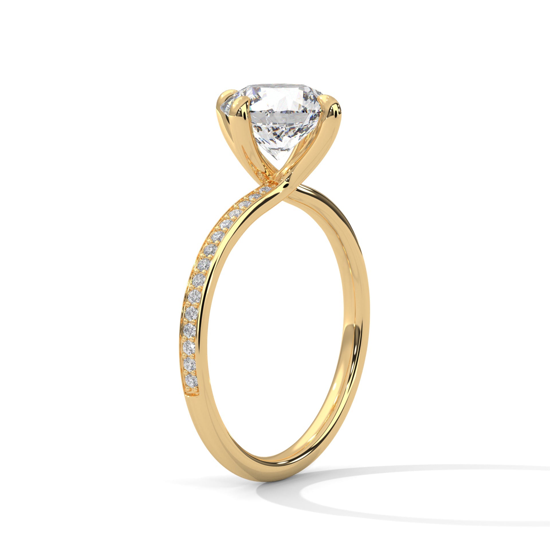 Celestial Glow 1.5 CT Round Lab-Grown Diamond Ring | 1.65 CTW