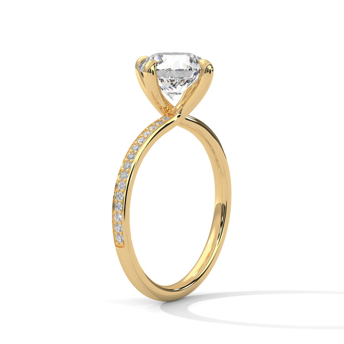 Celestial Glow 1.5 CT Round Lab-Grown Diamond Ring | 1.65 CTW
