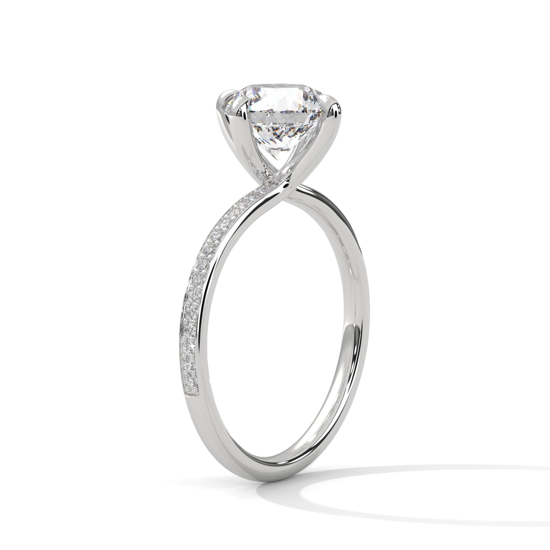 Celestial Glow 1.5 CT Round Lab-Grown Diamond Ring | 1.65 CTW