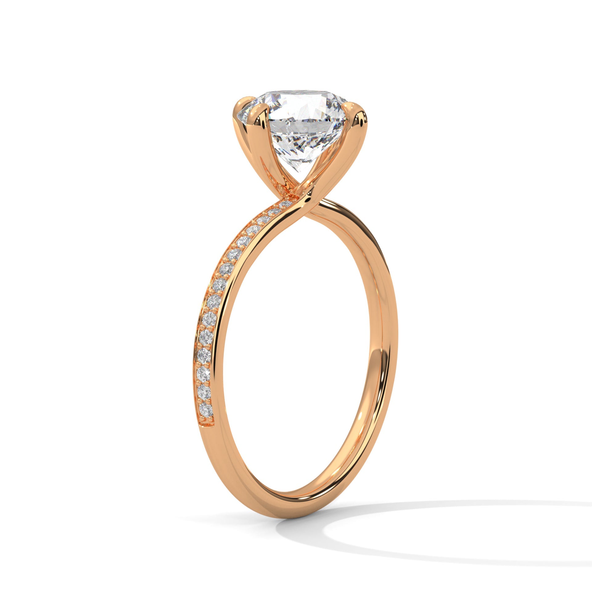 Celestial Glow 1.5 CT Round Lab-Grown Diamond Ring | 1.65 CTW