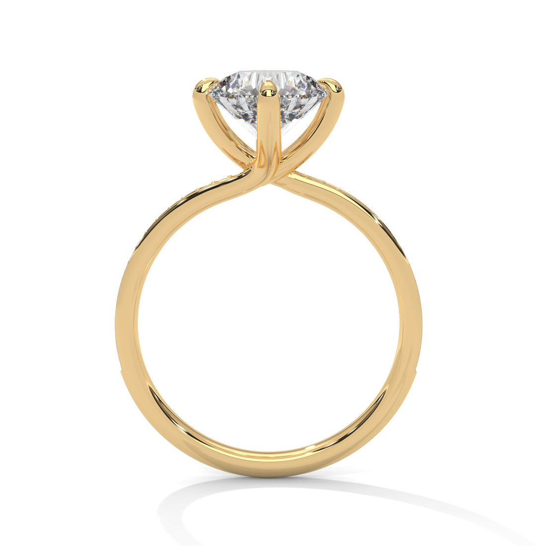 Celestial Glow 1.5 CT Round Lab-Grown Diamond Ring | 1.65 CTW