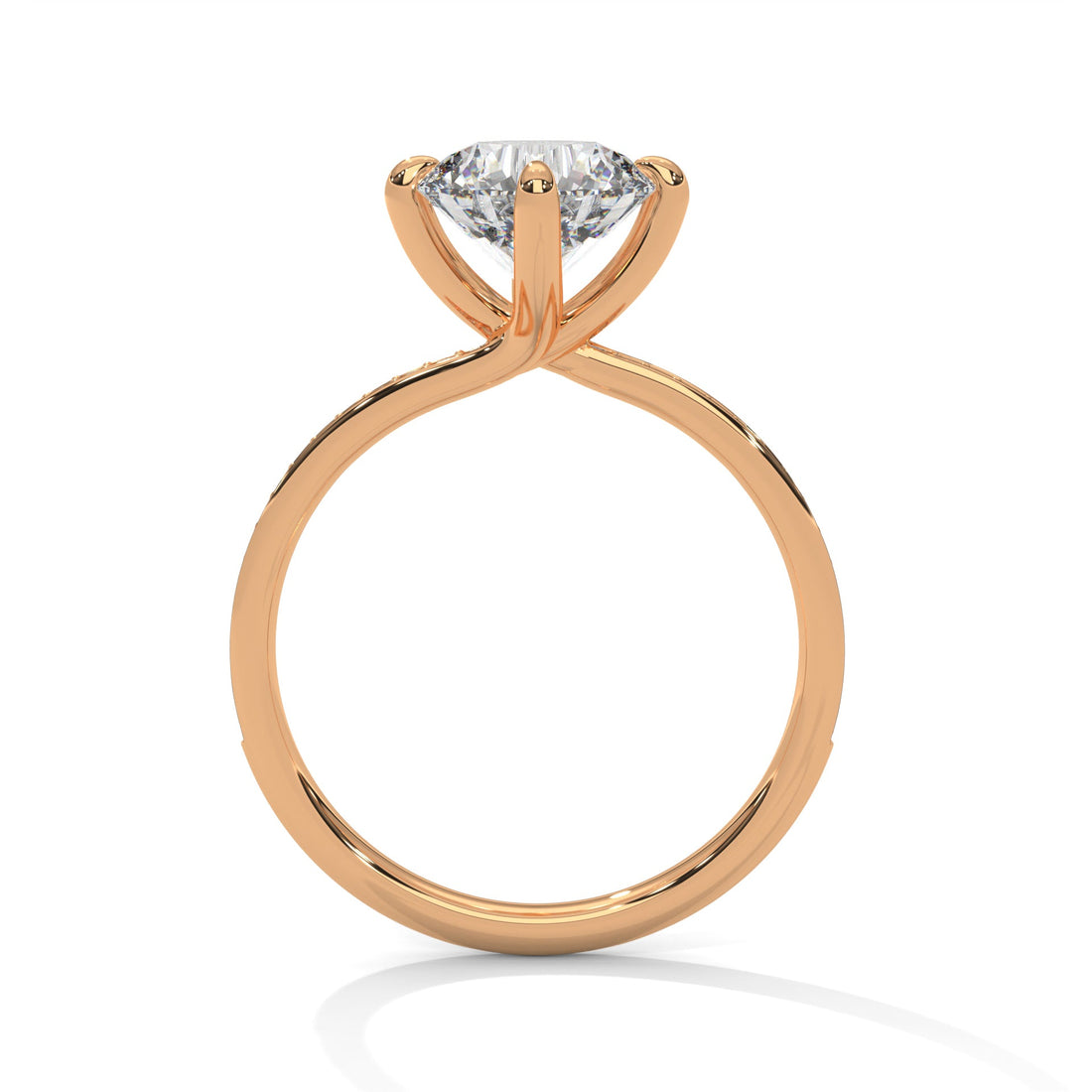 Celestial Glow 1.5 CT Round Lab-Grown Diamond Ring | 1.65 CTW