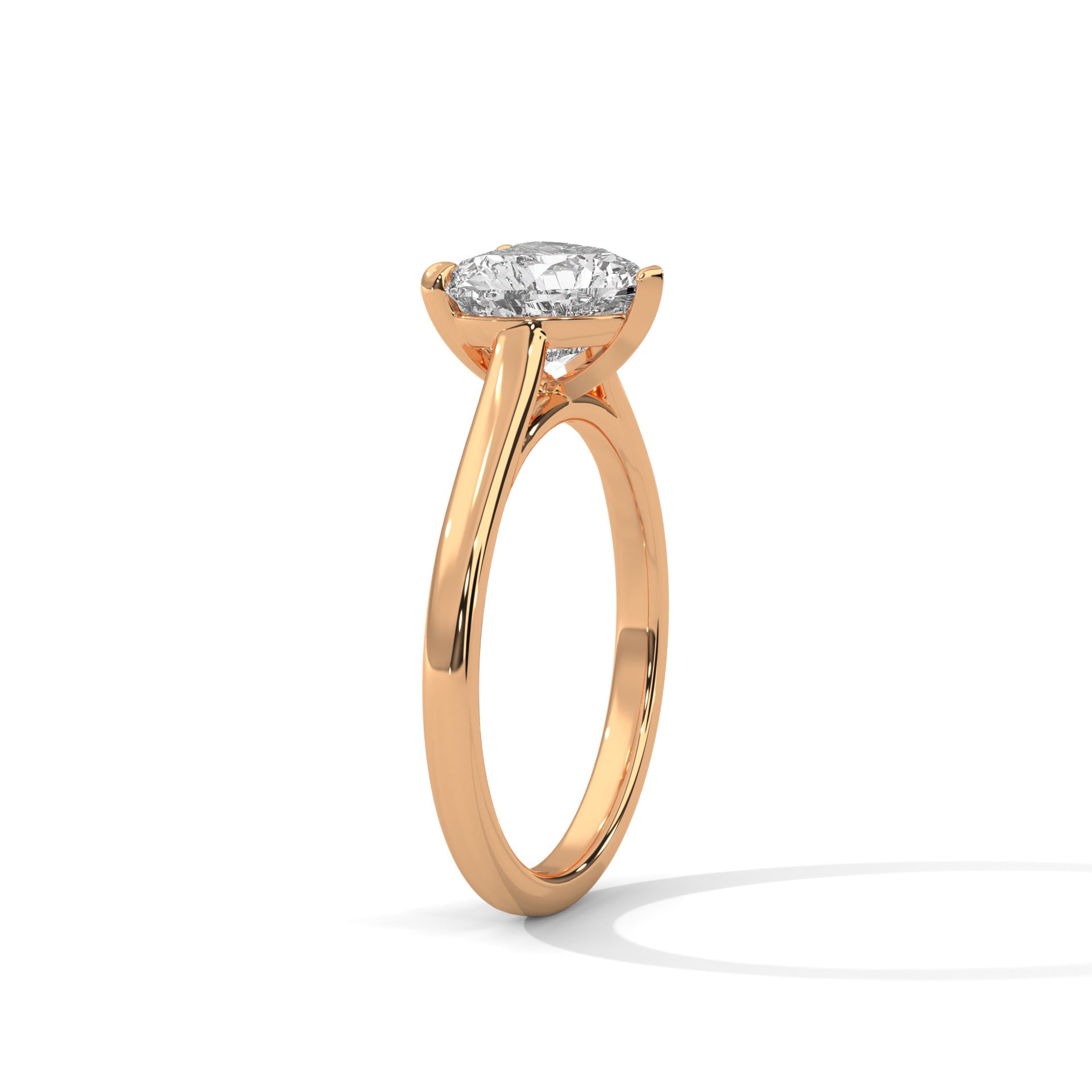 Lovely 3CT Heart Lab-Grown Diamond Solitaire Ring | E VS1
