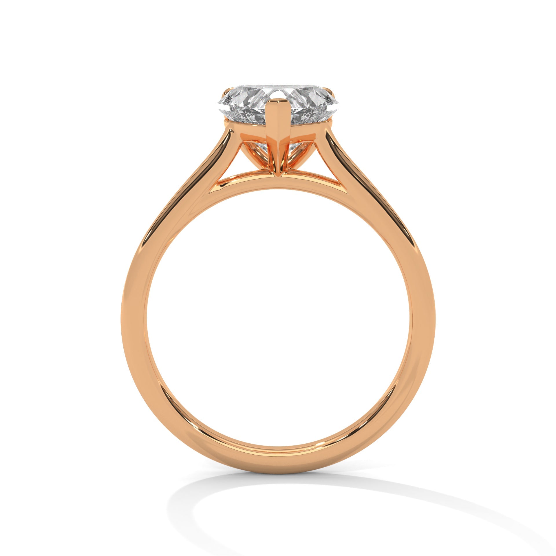 Lovely 3CT Heart Lab-Grown Diamond Solitaire Ring | E VS1