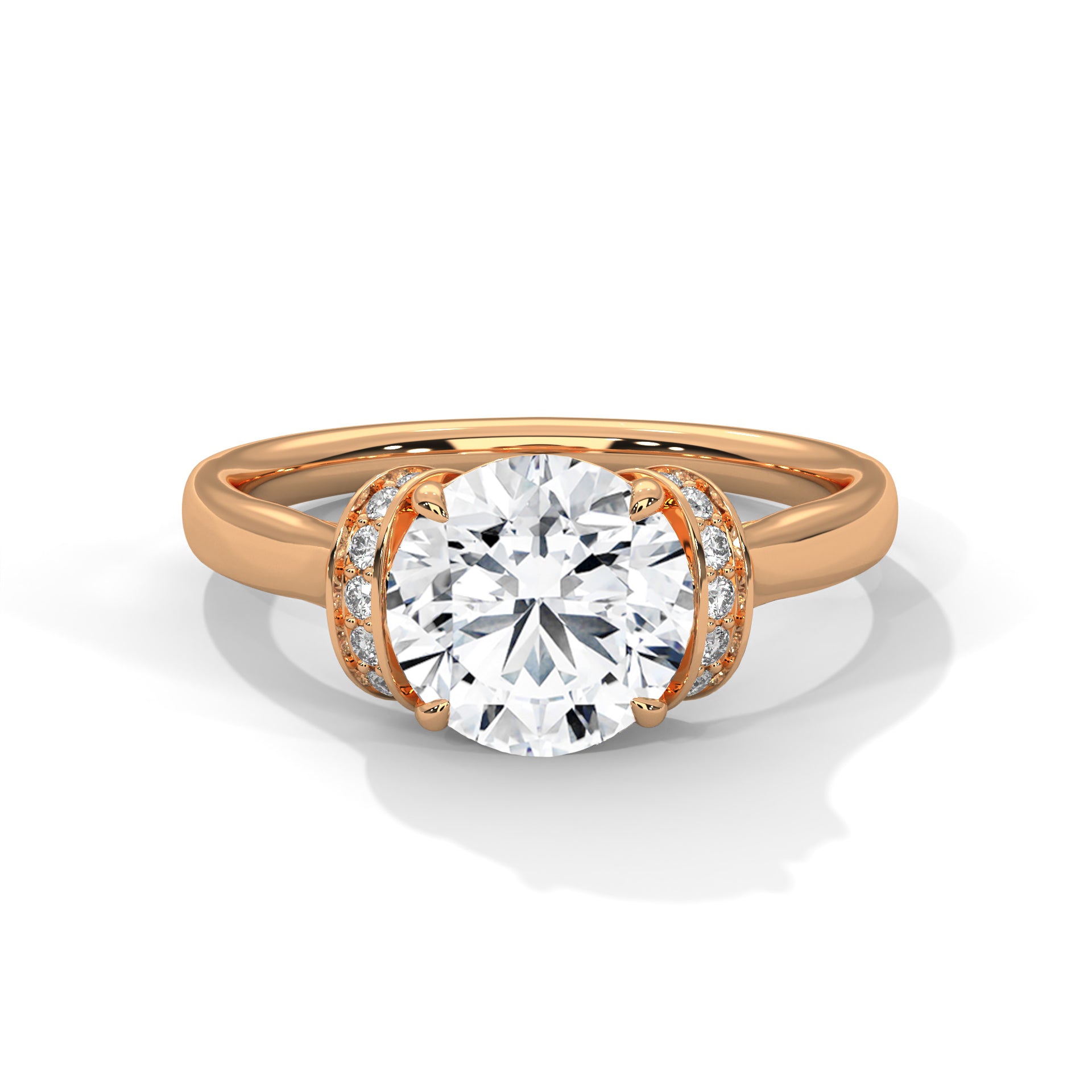 Embrace 1.5CT Round Lab-Grown Diamond Engagement Ring | 1.61 CTW