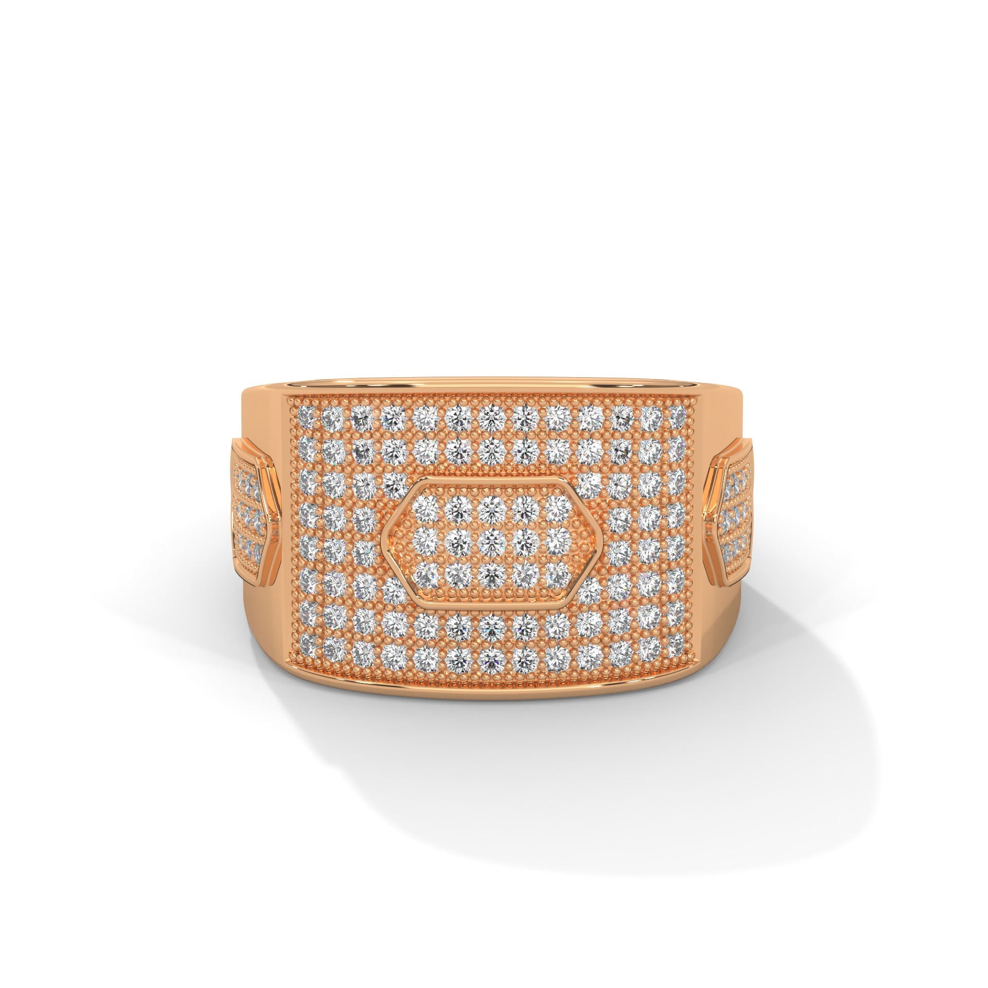 Majestic 1.34 CTW Round Lab-Grown Diamond Statement Men's Ring