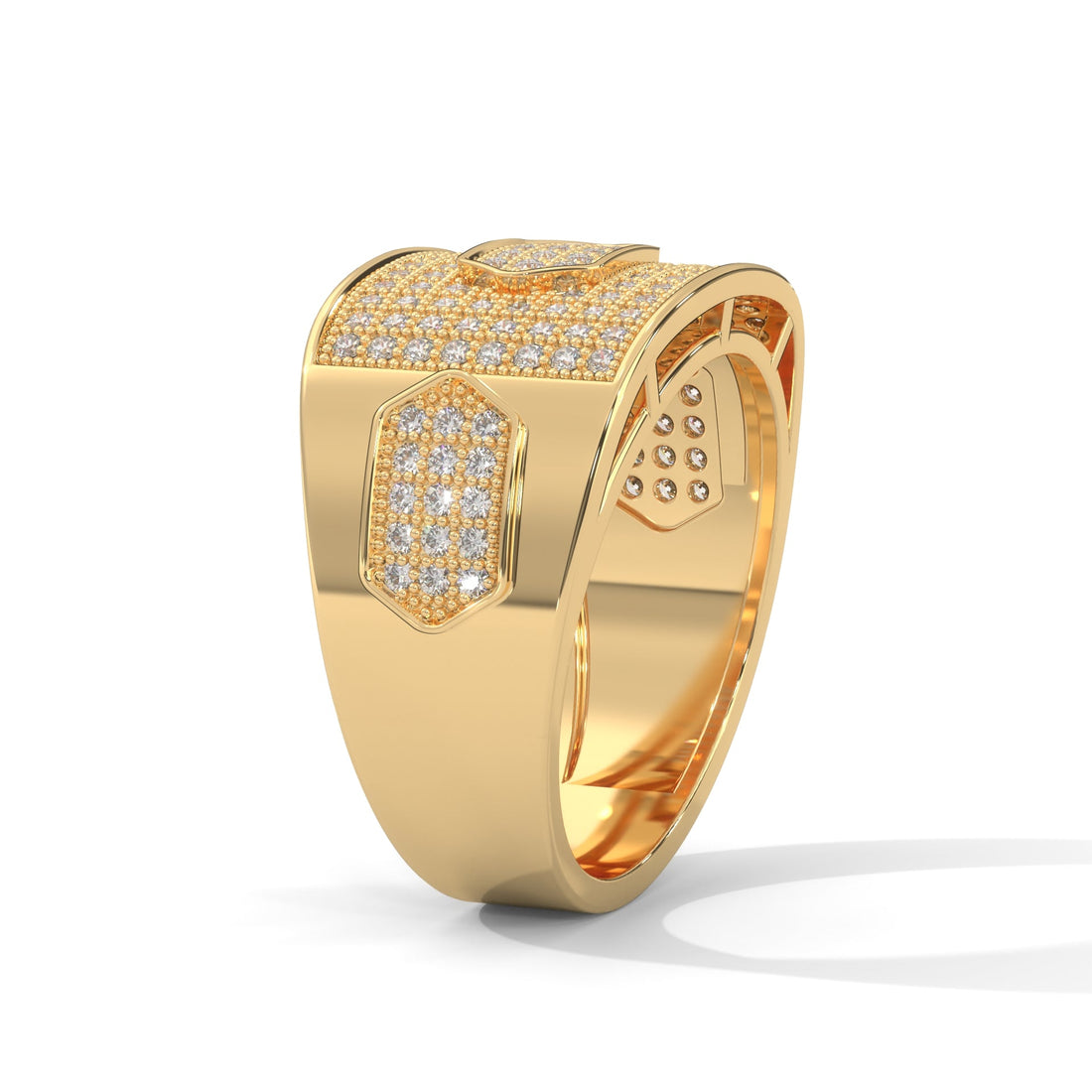 Majestic 1.34 CTW Round Lab-Grown Diamond Statement Men's Ring