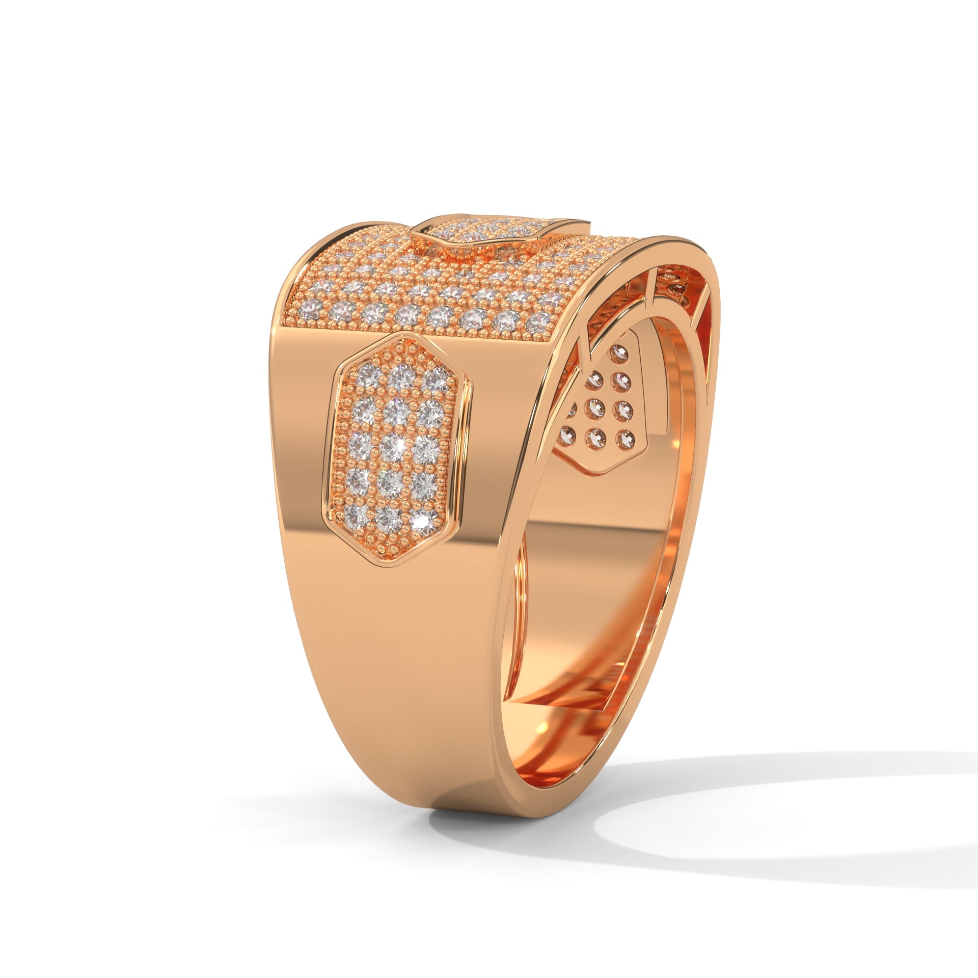 Majestic 1.34 CTW Round Lab-Grown Diamond Statement Men's Ring