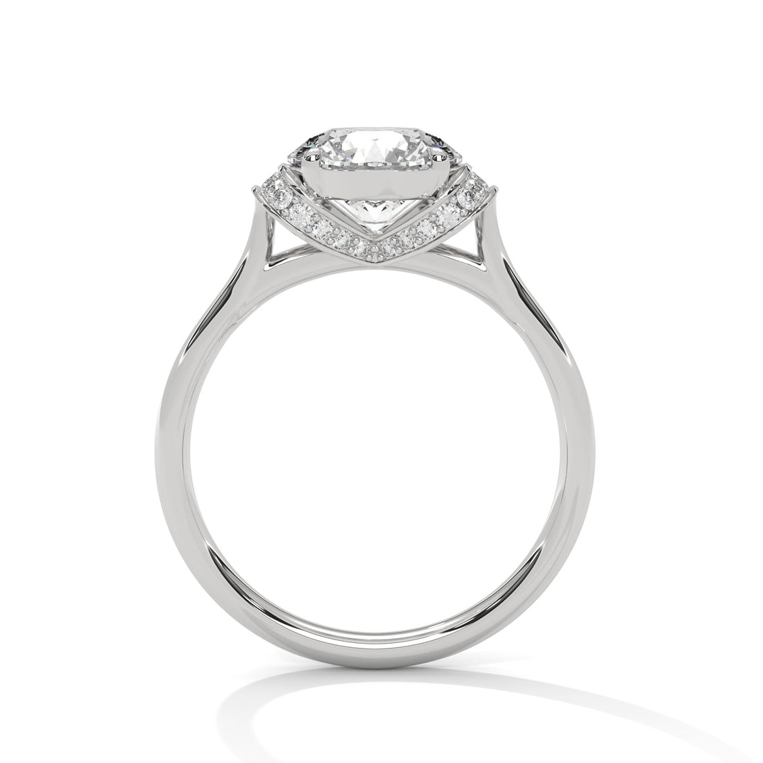 Graceful Embrace 1CT Round Lab-Grown Diamond Engagement Ring | 1.11 CTW