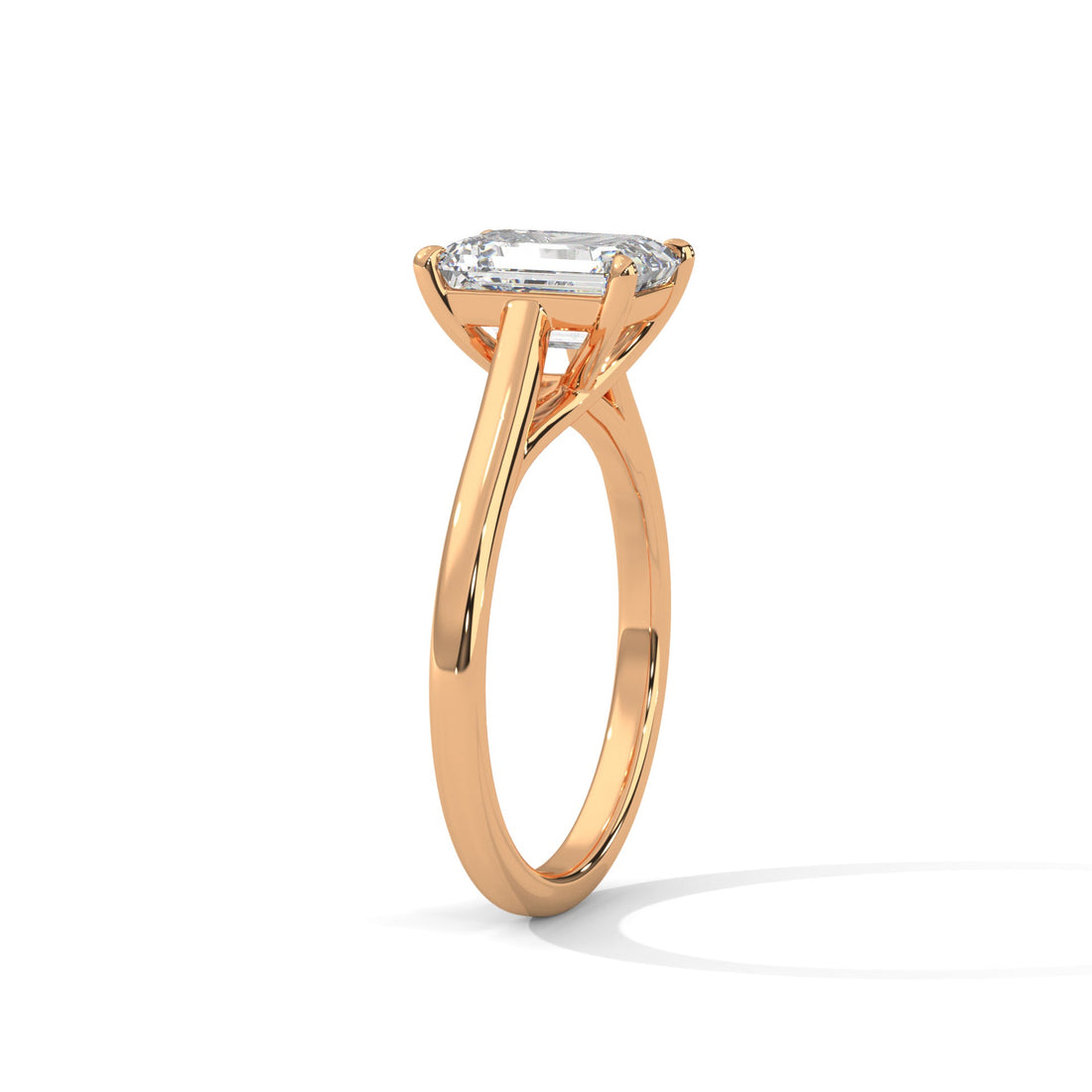Radiant Charm 1.5 CT Radiant-Cut Lab Grown Diamond Solitaire Ring | F-VS1
