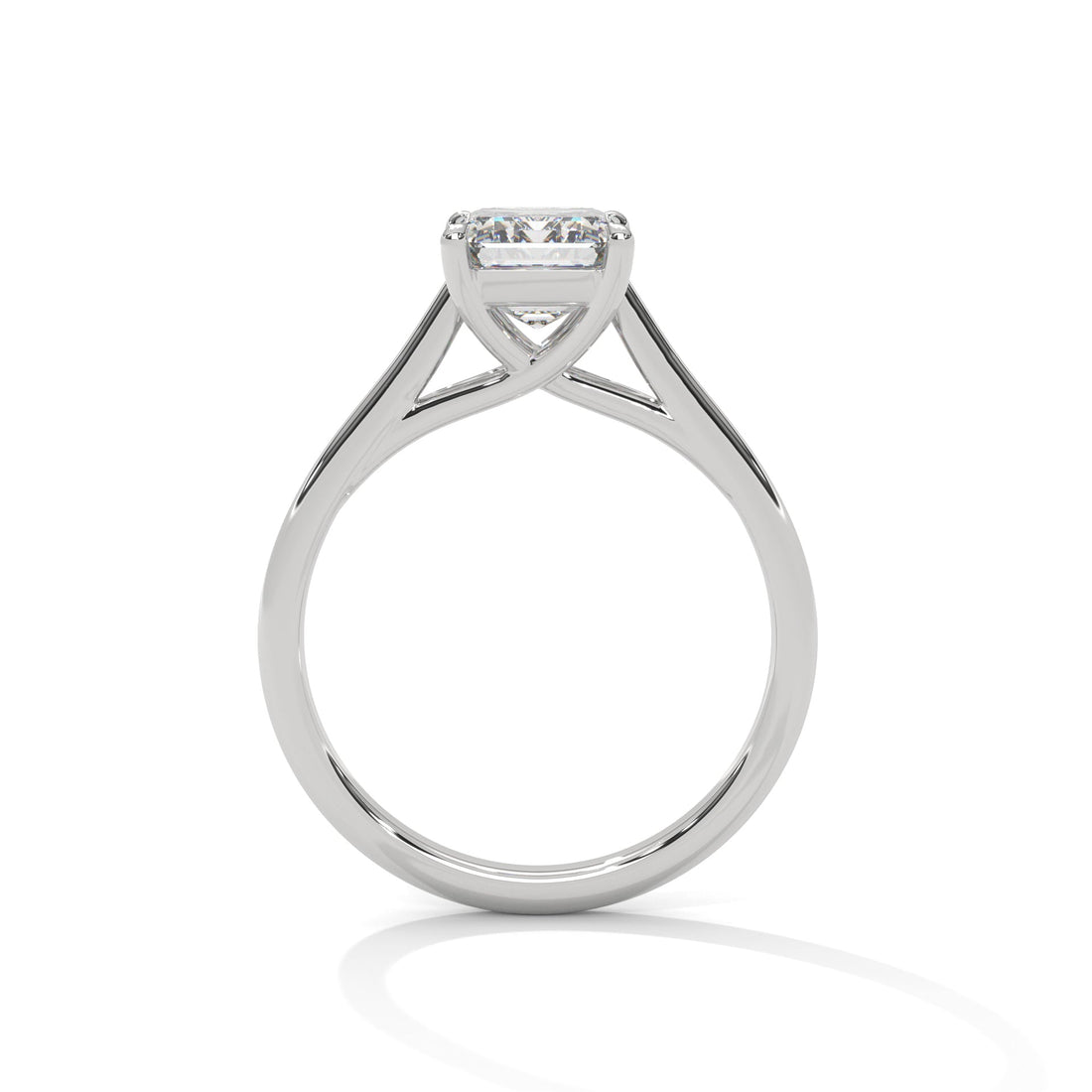 Lucky Charm 3CT Radiant-Cut Lab Grown Diamond Solitaire Ring | F-VS1