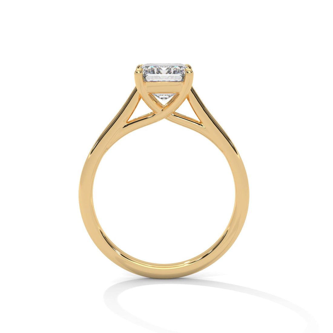 Radiant Charm 1.5 CT Radiant-Cut Lab Grown Diamond Solitaire Ring | F-VS1