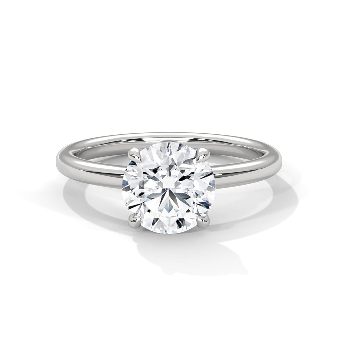 Pure Radiance 1.5 CT Round-Cut Lab Grown Diamond Solitaire Ring | E VS1