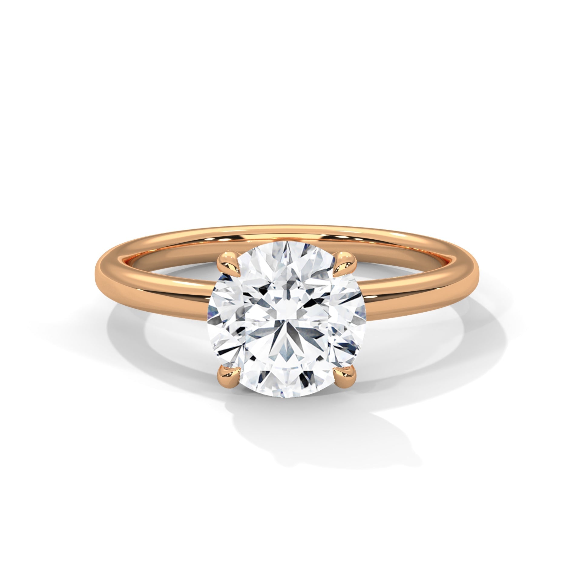 Timeless Spark 1 CT Round-Cut Lab Grown Diamond Solitaire Ring | E VS1