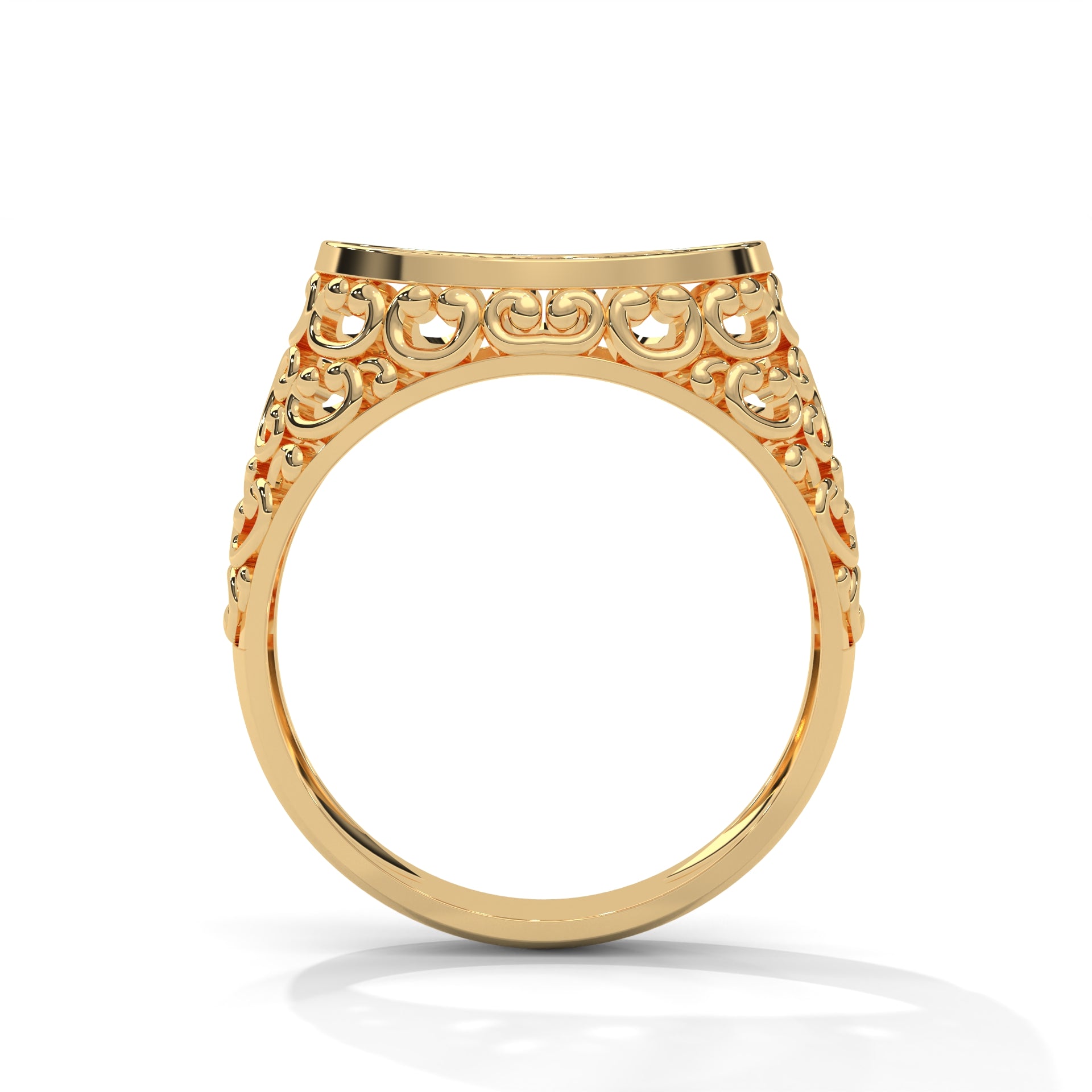 Elysian 0.31 CTW Round Lab-Grown Diamond Filigree Men's Ring