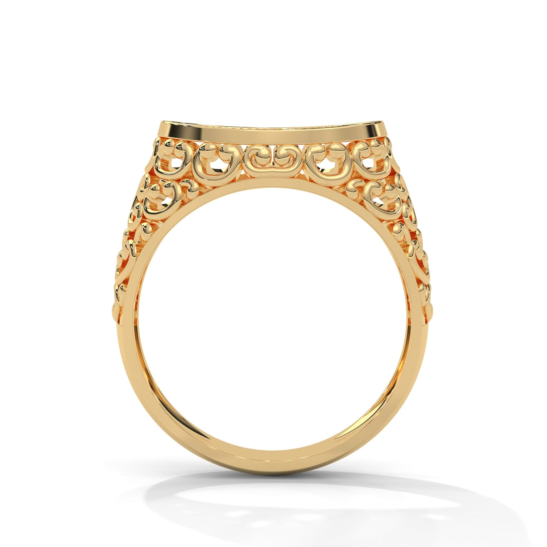 Elysian 0.31 CTW Round Lab-Grown Diamond Filigree Men's Ring
