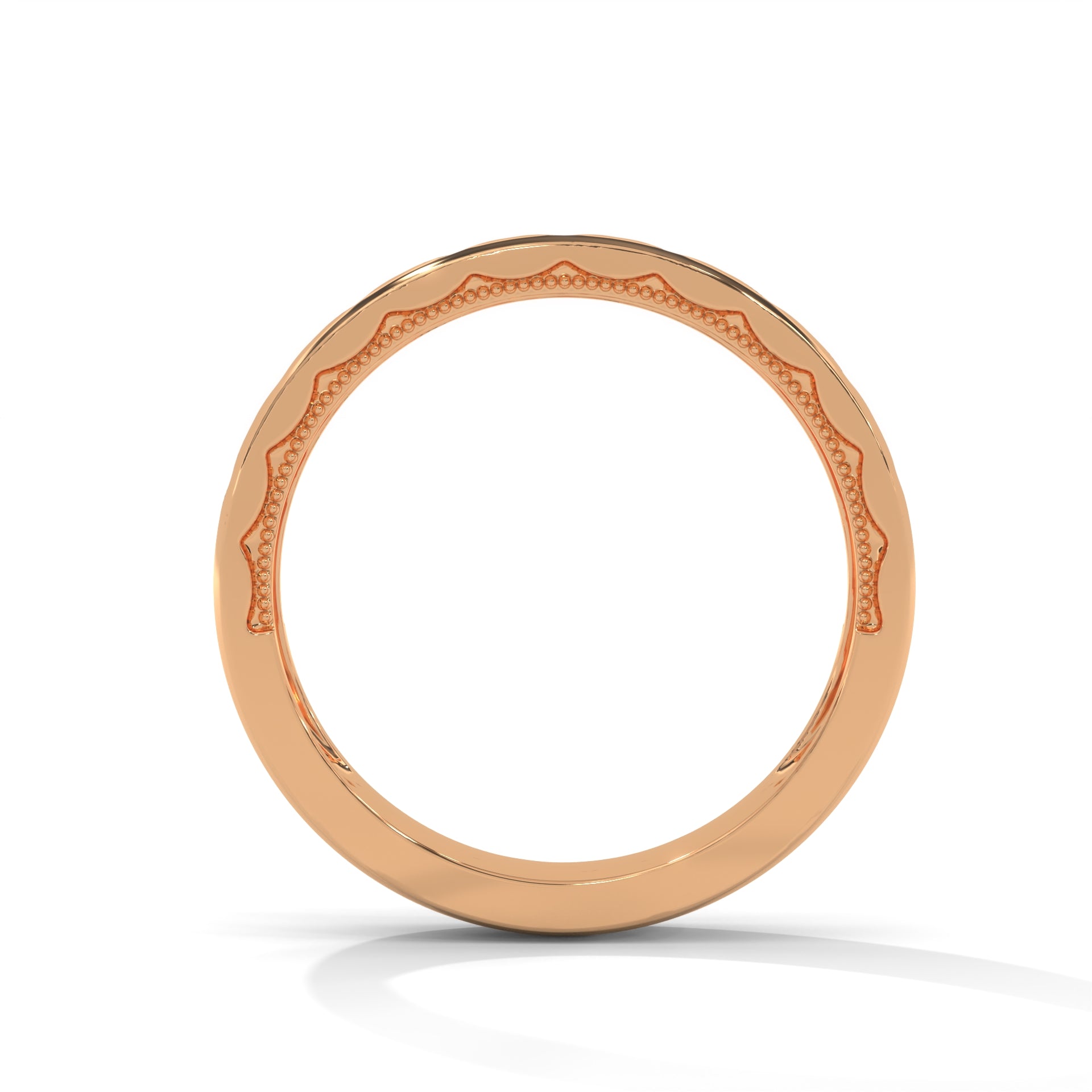 The Geometric Grace 0.11 CTW Round-Cut Diamond Ladies' Ring | 14K/18K Gold
