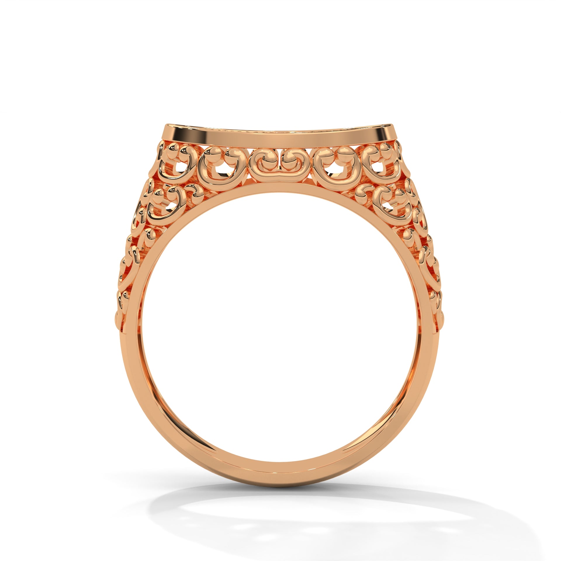 Elysian 0.31 CTW Round Lab-Grown Diamond Filigree Men's Ring
