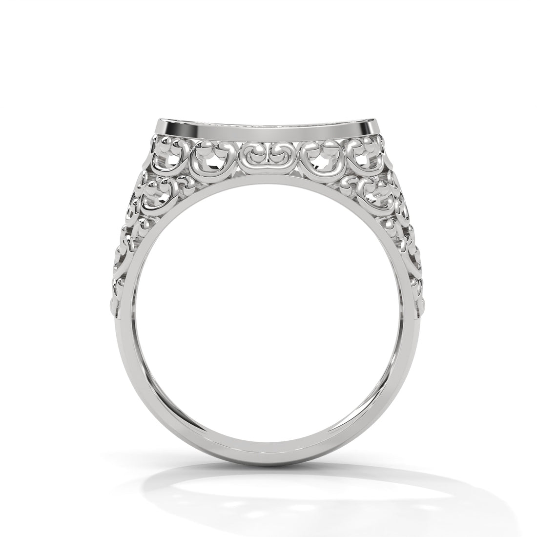 Elysian 0.31 CTW Round Lab-Grown Diamond Filigree Men's Ring