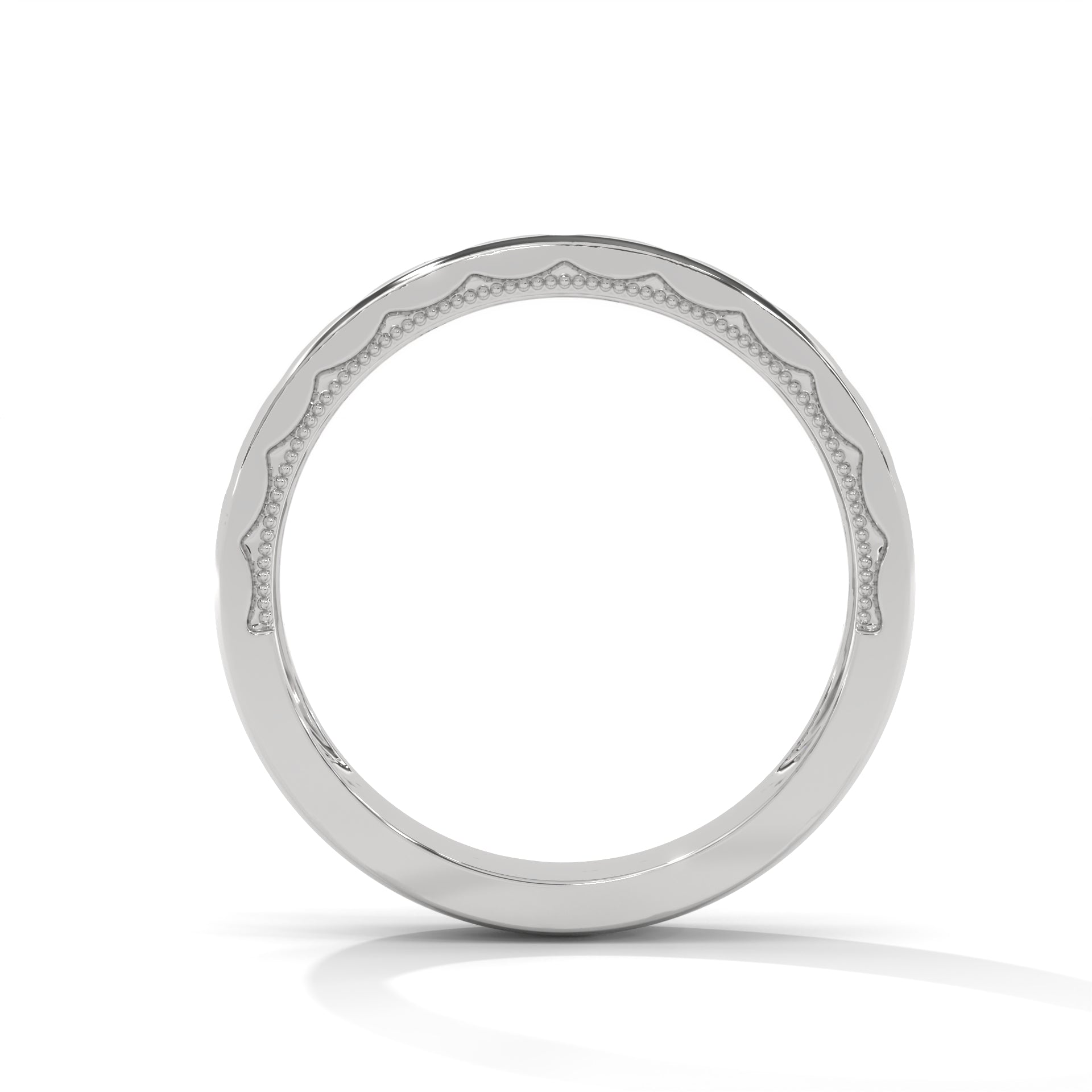 The Geometric Grace 0.11 CTW Round-Cut Diamond Ladies' Ring | 14K/18K Gold