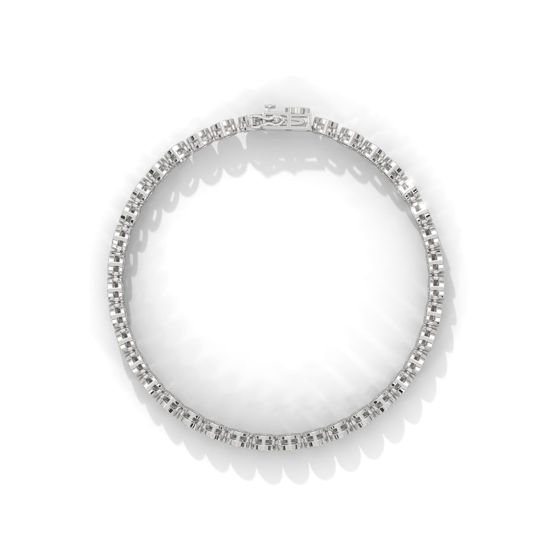 Bezel-Set Lab-Grown Diamond Gold Tennis Bracelet | 0.68 CTW