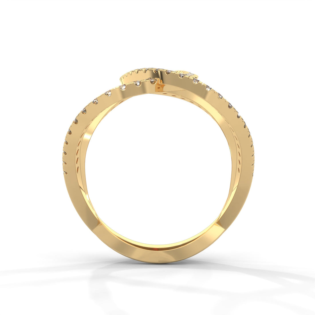InfinityLuxe 0.49 CTW Lab-Grown Diamond Crossover Ring | 14K & 18K Gold