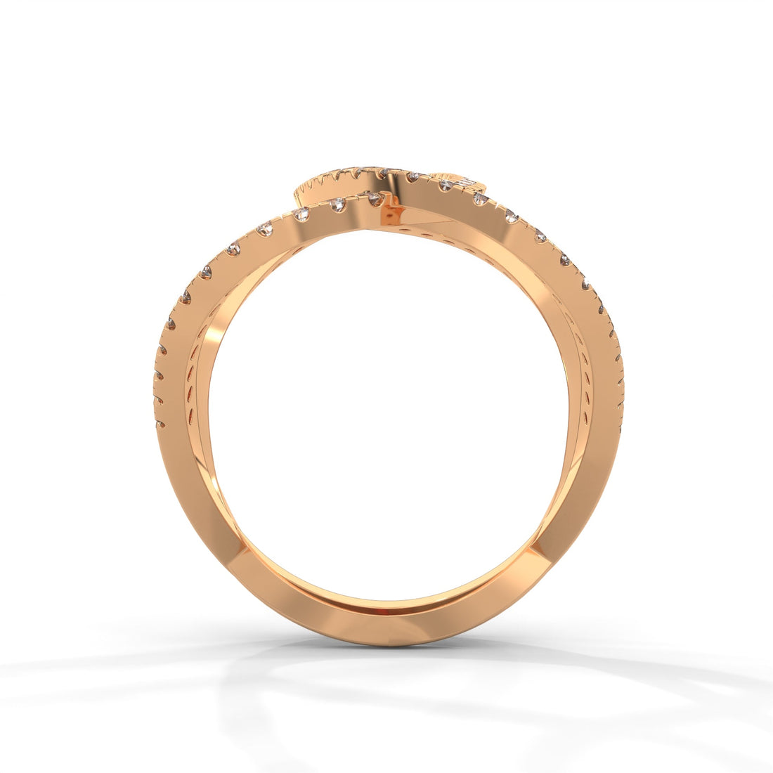 InfinityLuxe 0.49 CTW Lab-Grown Diamond Crossover Ring | 14K & 18K Gold
