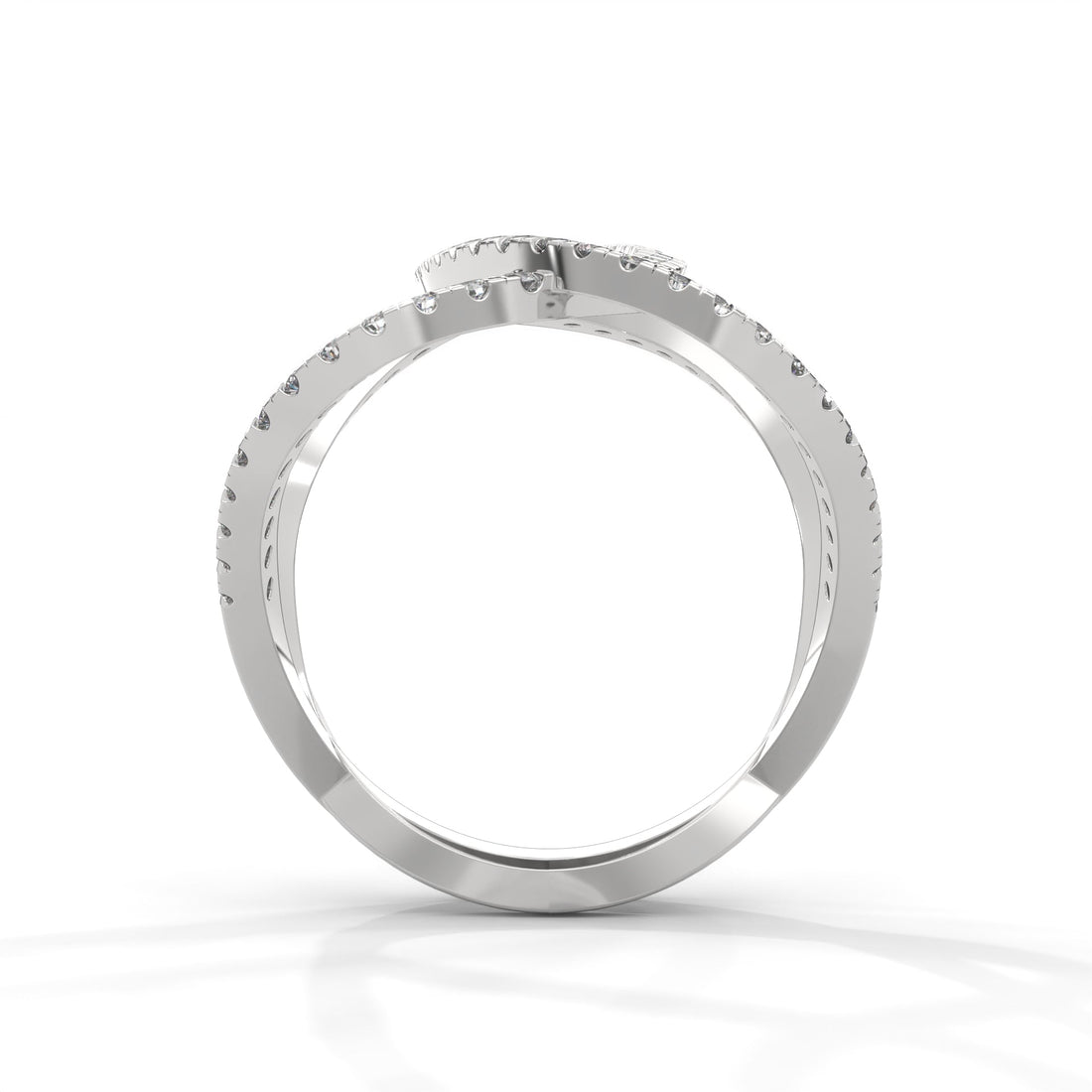InfinityLuxe 0.49 CTW Lab-Grown Diamond Crossover Ring | 14K & 18K Gold