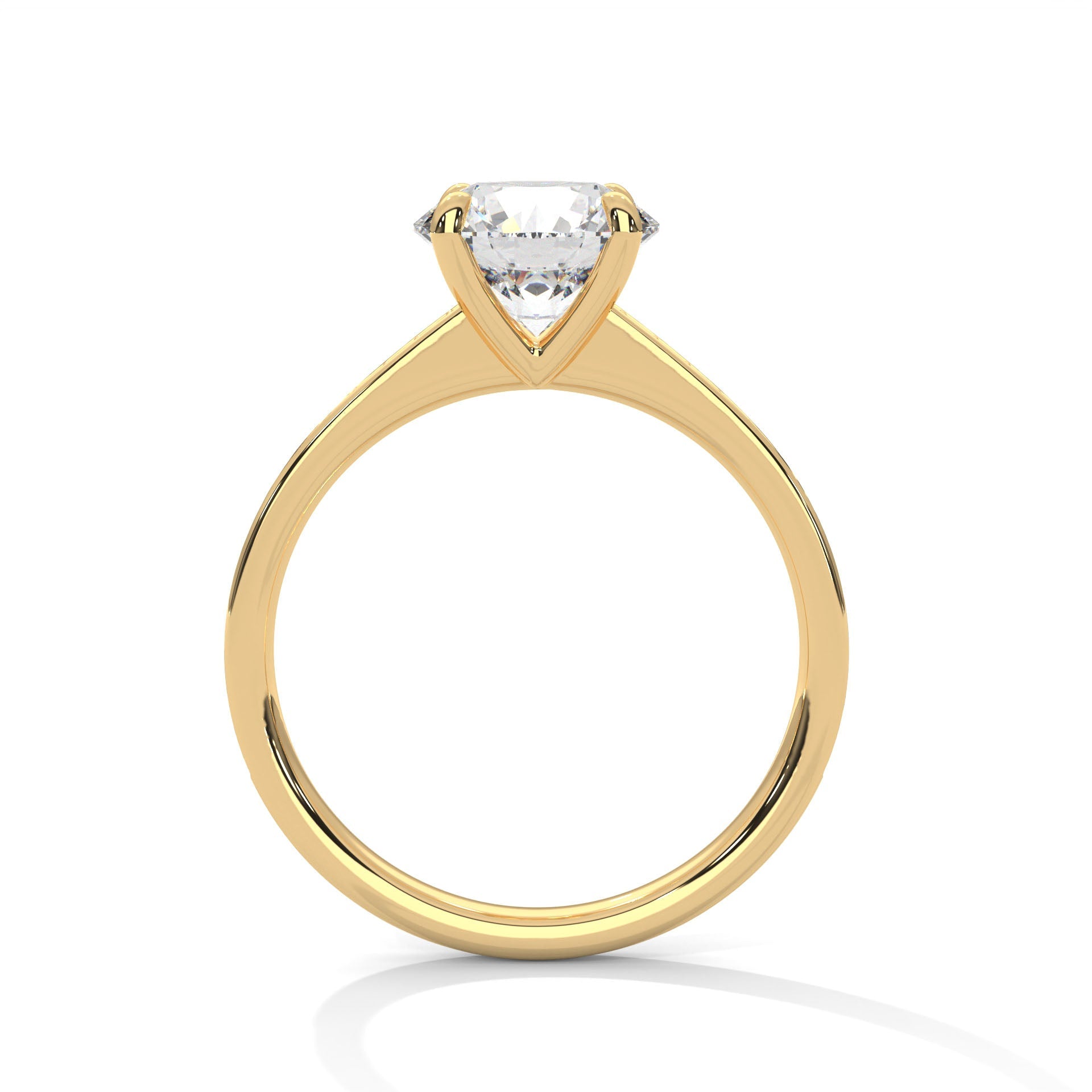 Celestial Bloom 1.71 CTW Round Lab-Grown Diamond Engagement Ring | E-VS1