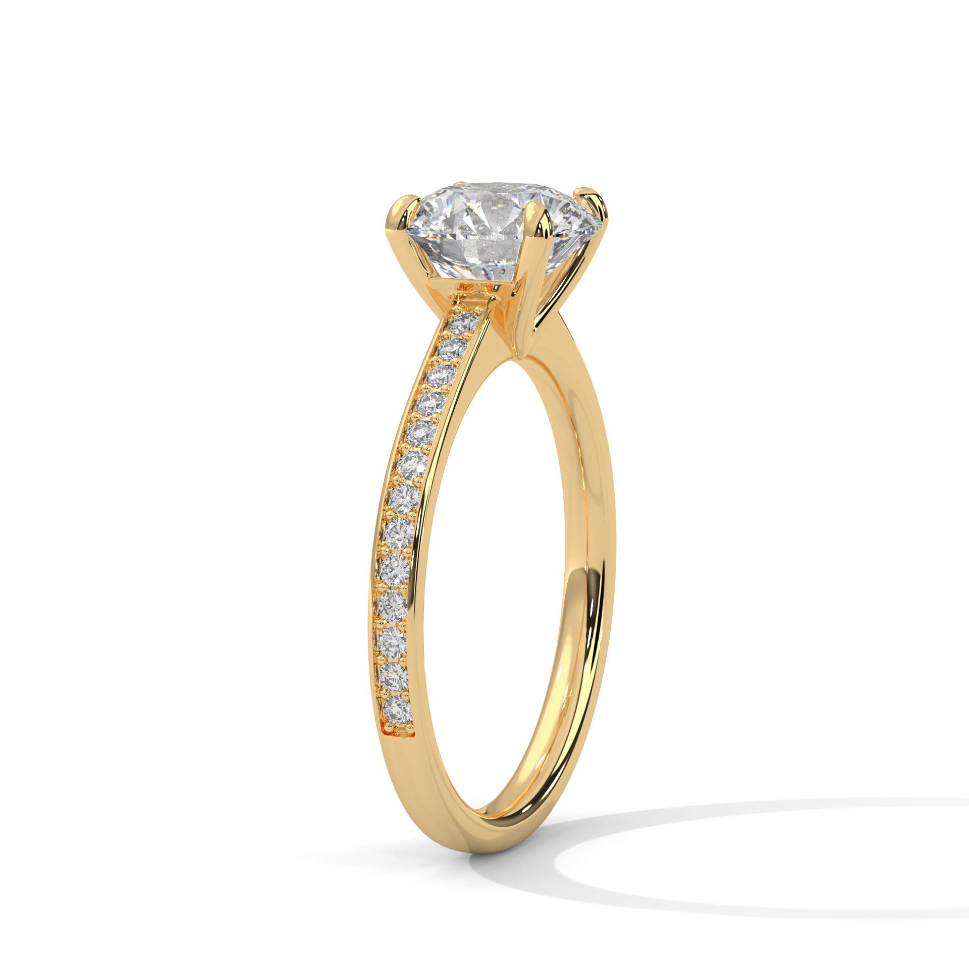 Luminous Charm 2CT Round Lab-Grown Diamond Engagement Ring | 2.21 CTW