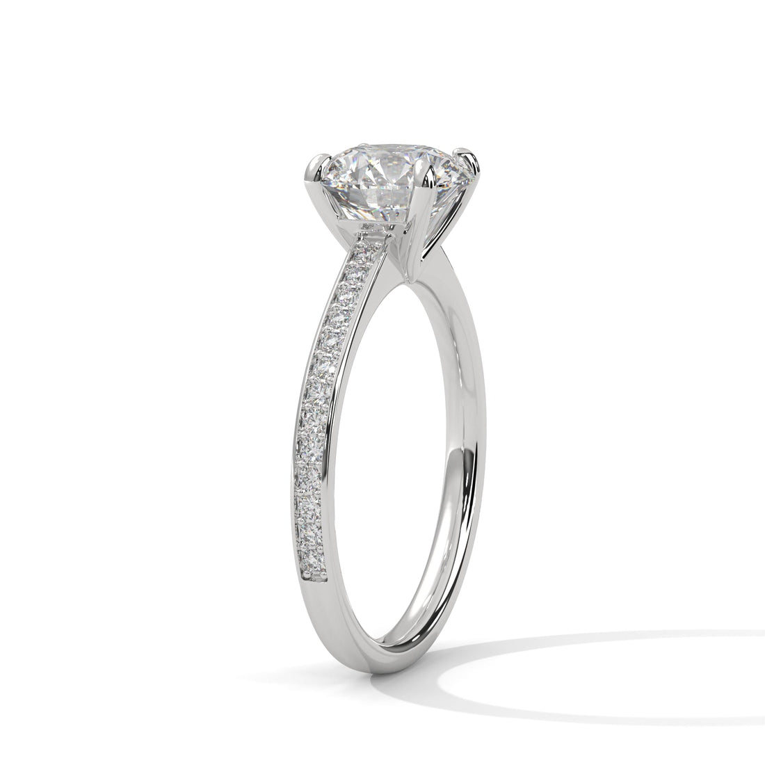 Luminous Charm 2CT Round Lab-Grown Diamond Engagement Ring | 2.21 CTW