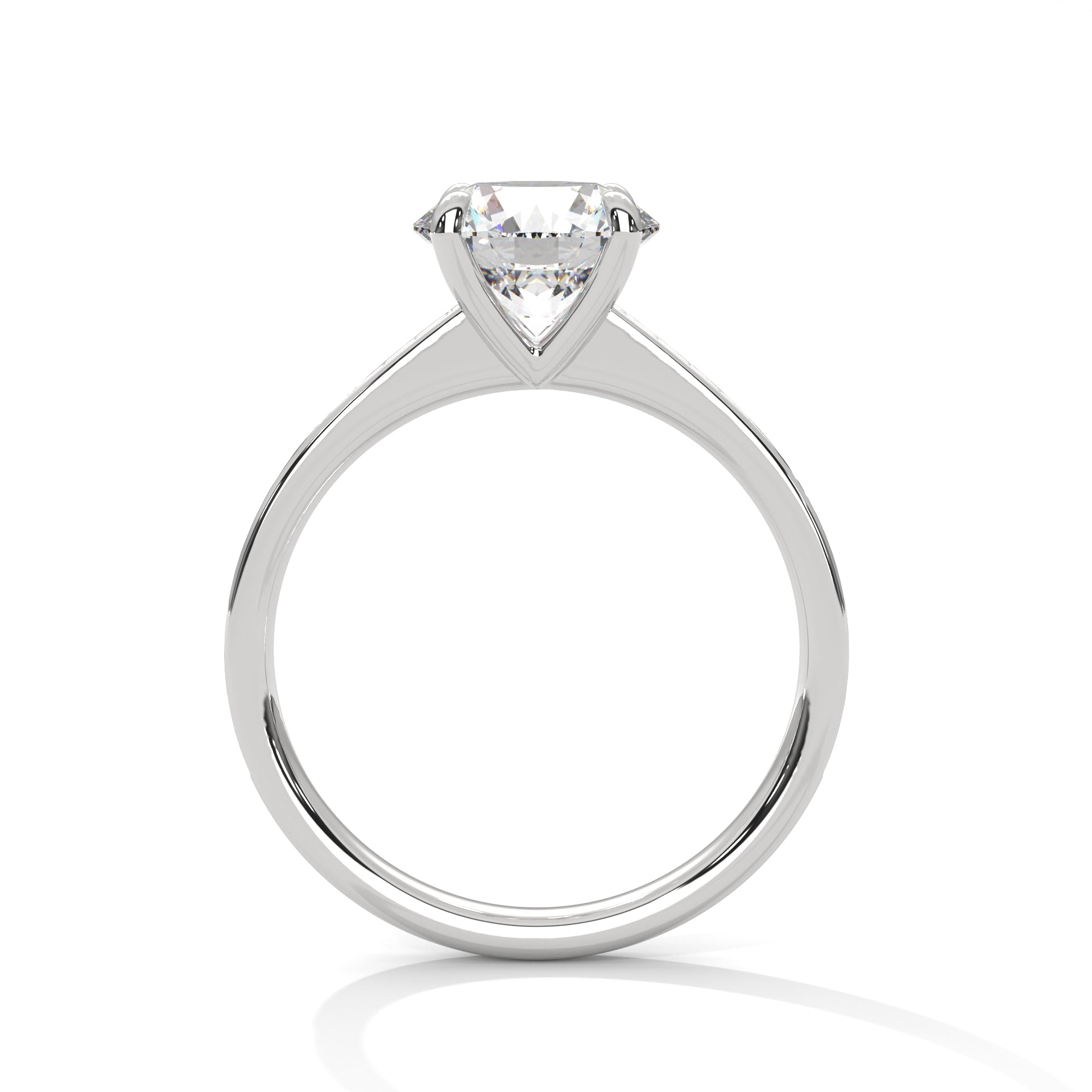 Luminous Charm 2CT Round Lab-Grown Diamond Engagement Ring | 2.21 CTW
