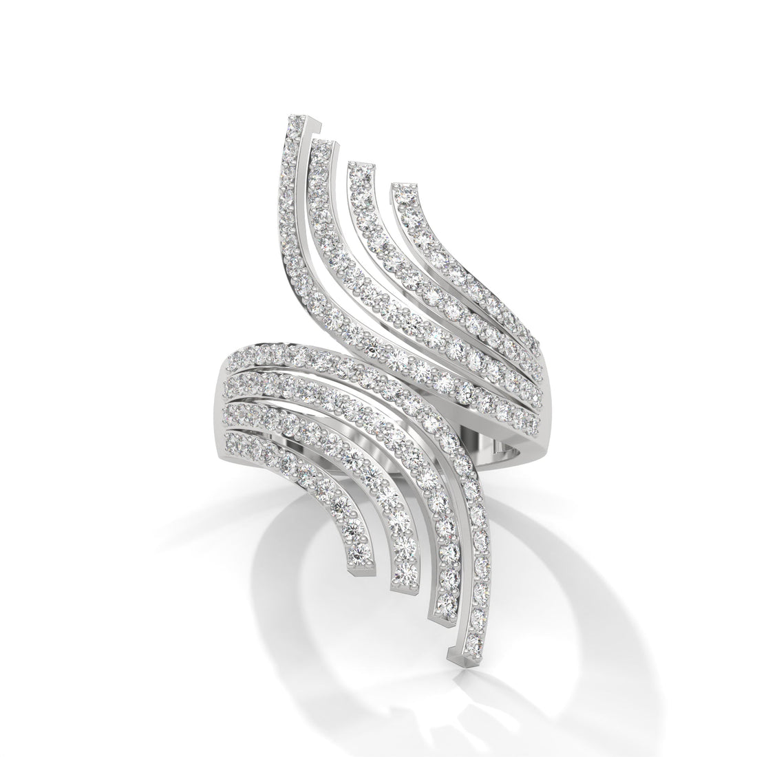 AuroraFlare 1.20 CTW Lab-Grown Diamond Statement Ring | 14K & 18K Gold
