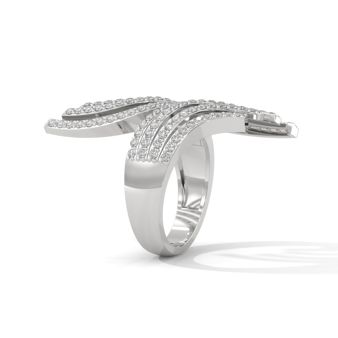 AuroraFlare 1.20 CTW Lab-Grown Diamond Statement Ring | 14K & 18K Gold