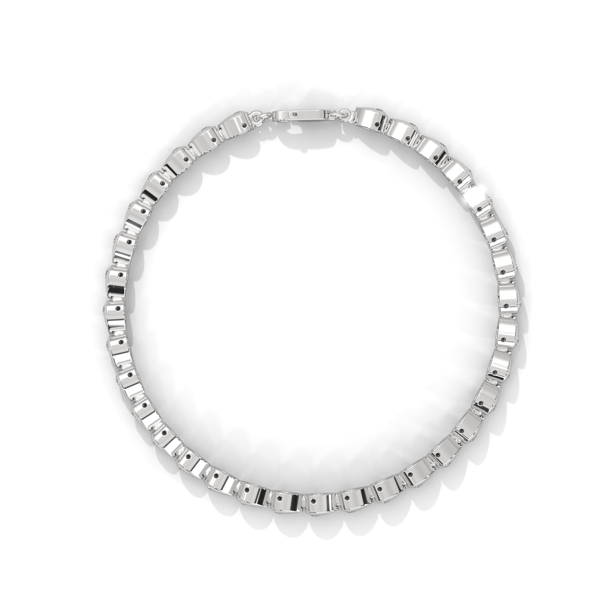 InfinityGlow Round-Cut Lab-Grown Diamond Gold Bracelet | 1.19 CTW