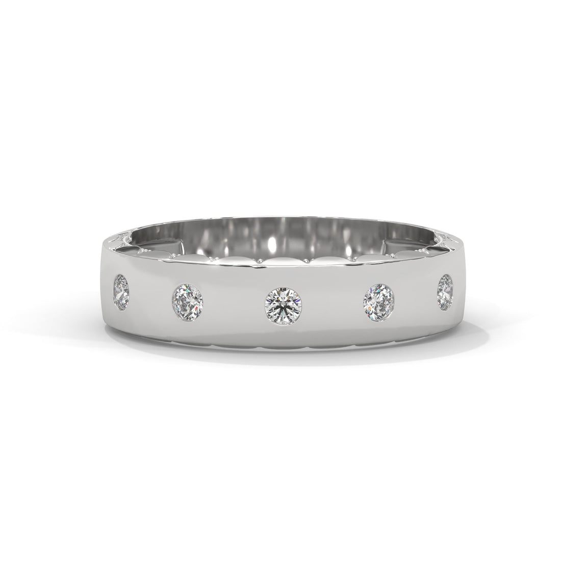 The Modern Harmony 0.18 CTW Round-Cut Diamond Ladies' Ring | 14K/18K Gold