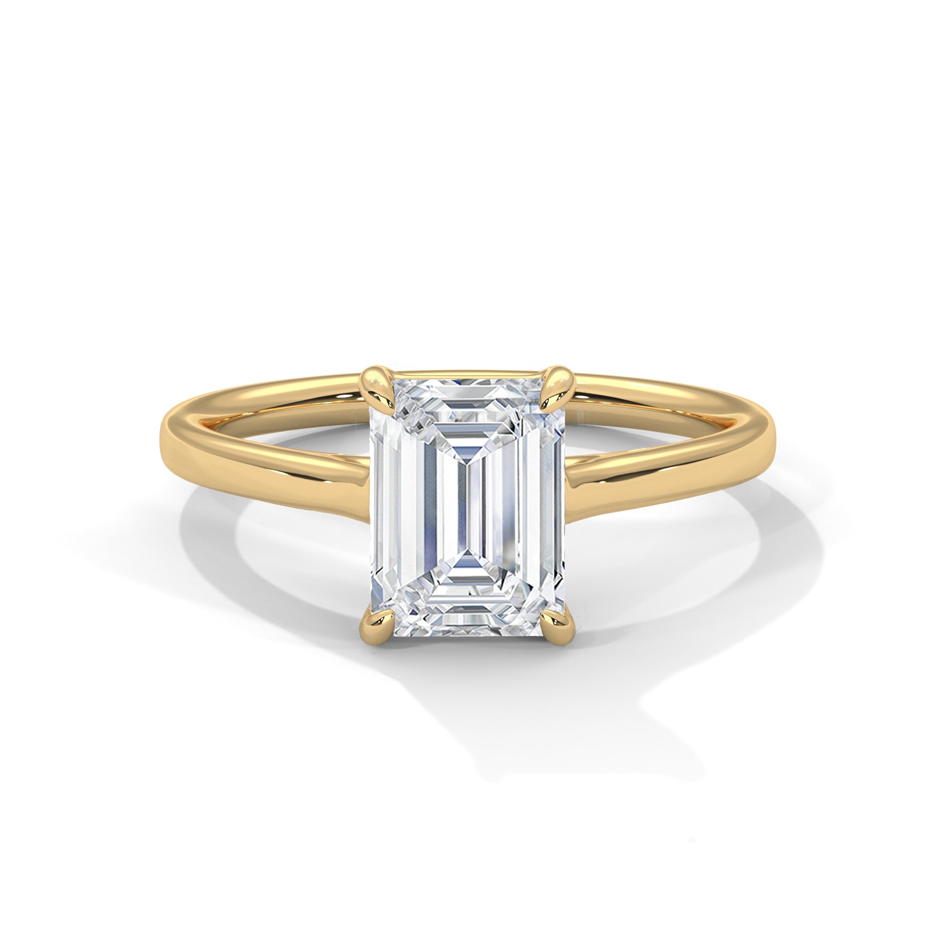 Elysian Grace 1.5CT Emerald Lab-Grown Diamond Engagement Ring | 1.5 CTW