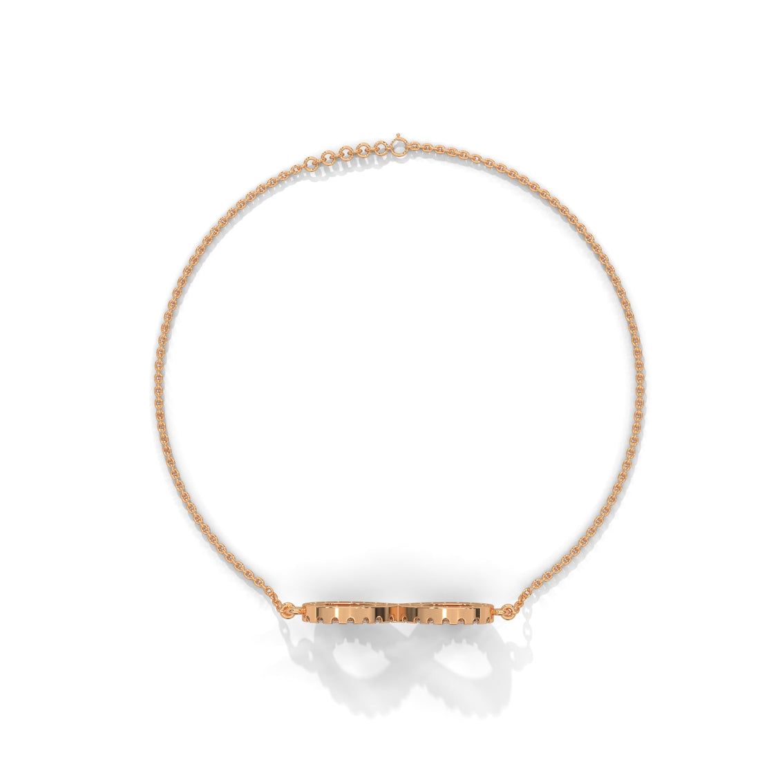 Elegant Round Lab-Grown Diamond Gold Infinity Bracelet | 0.38 CTW