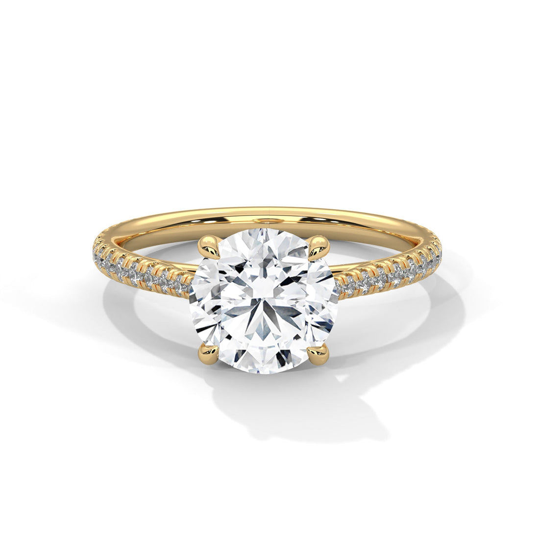 Luminous Grace 2.27 CTW Round-Cut Diamond Engagement Ring | E-VS2