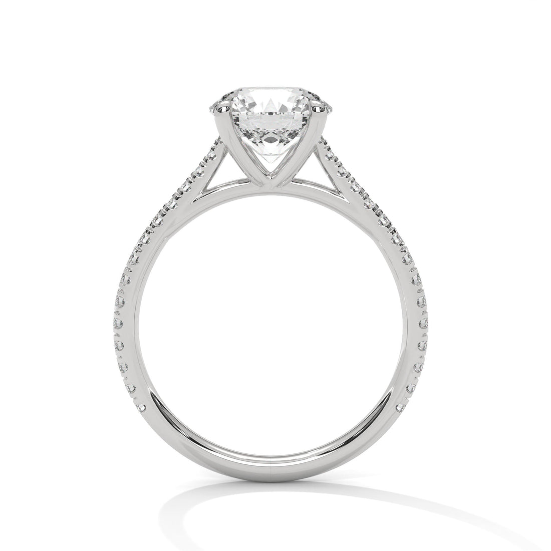 Luminous Grace 2.27 CTW Round-Cut Diamond Engagement Ring | E-VS2