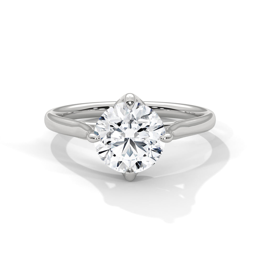 Radiant Glow 1.5 CT Lab Grown Diamond Round-Cut Solitaire Ring | E VS1