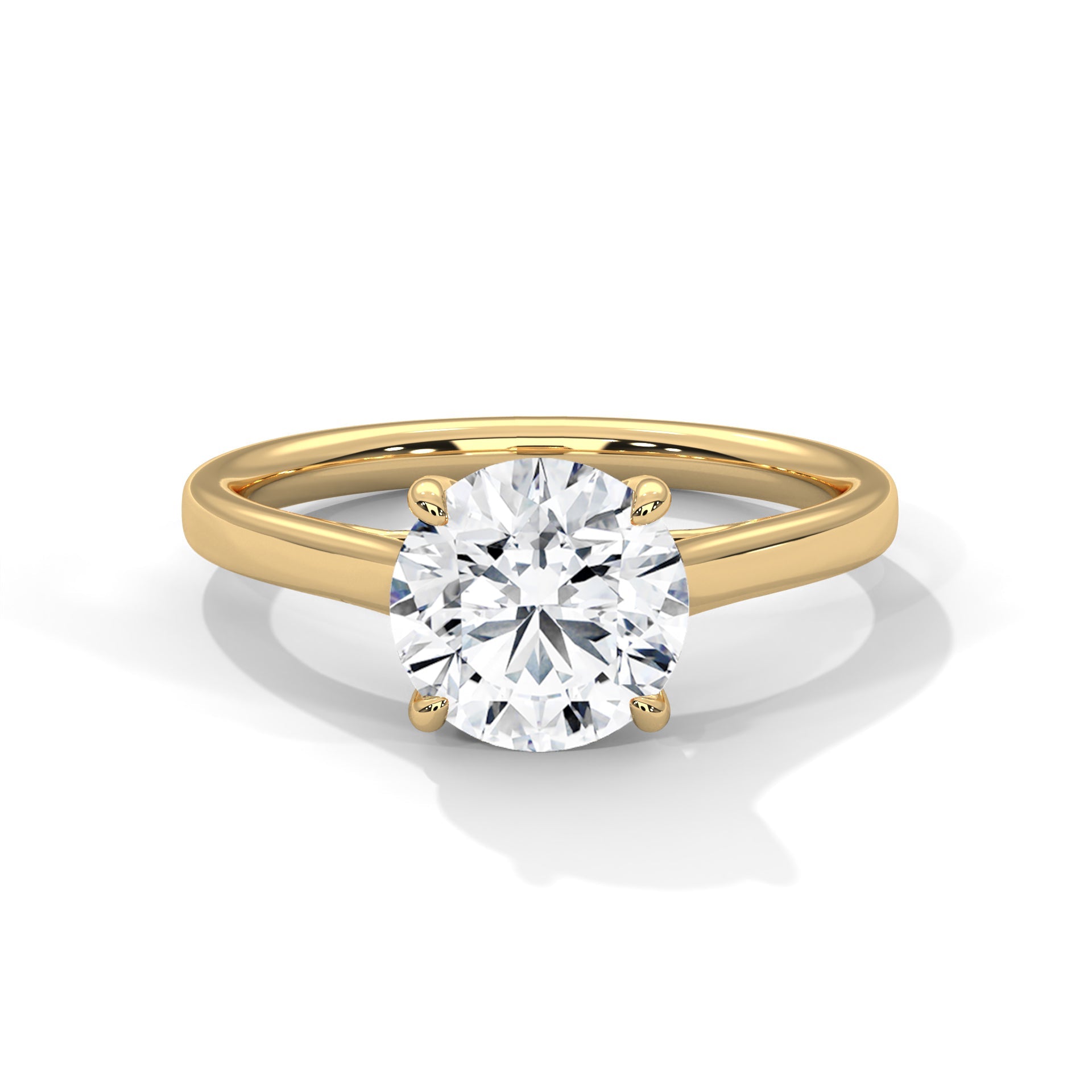 Elegant Brilliance 1 CT Lab Grown Diamond Round-Cut Solitaire Ring