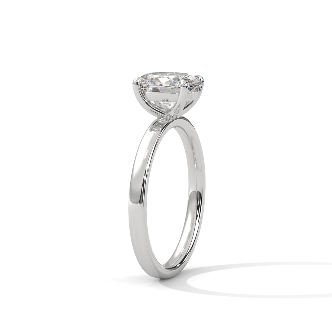 Oval 3ct Lab-Grown Diamond Solitaire Engagement Ring | 3 CTW