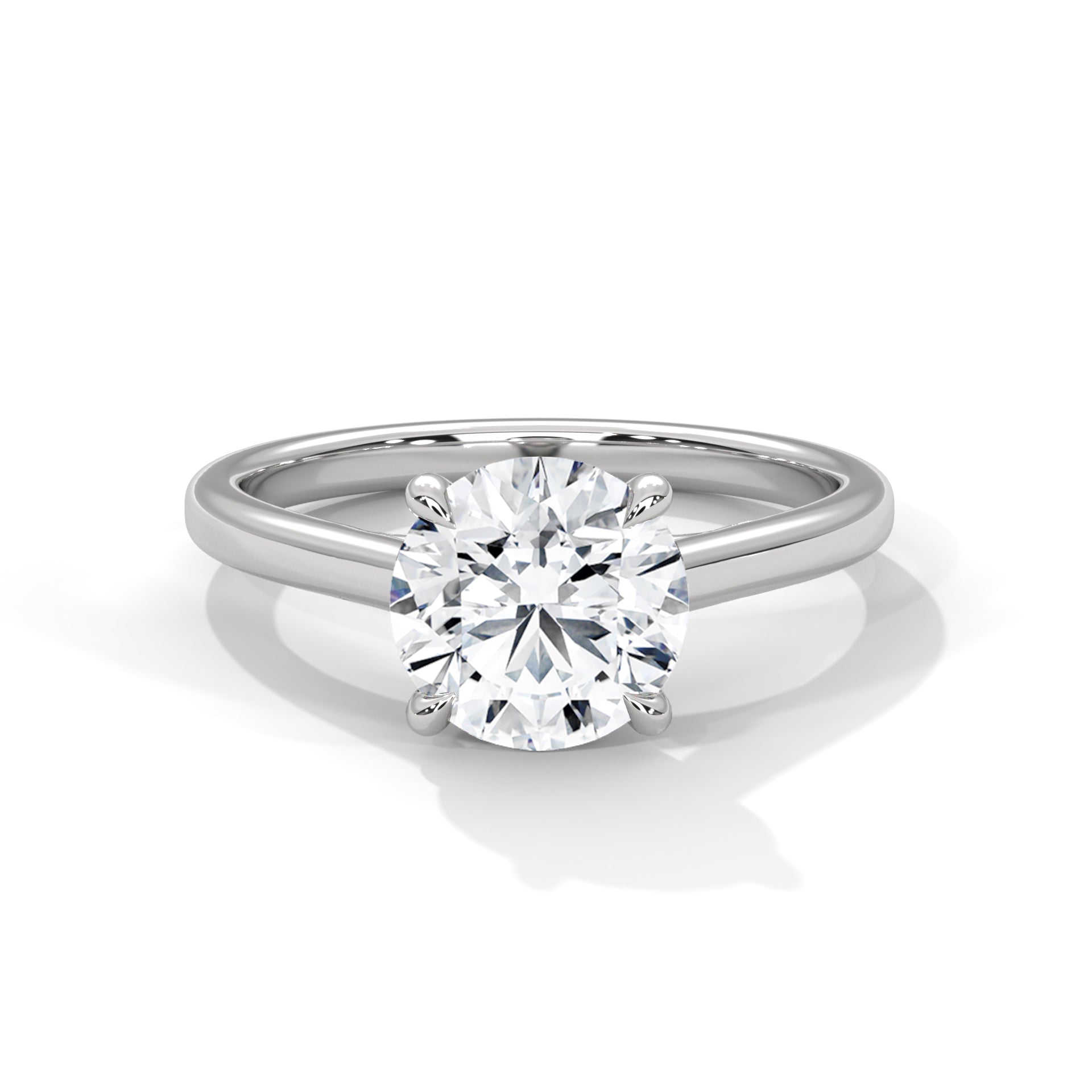 Classic Brilliance 1.5 CT Round-Cut Lab Grown Diamond Solitaire Ring