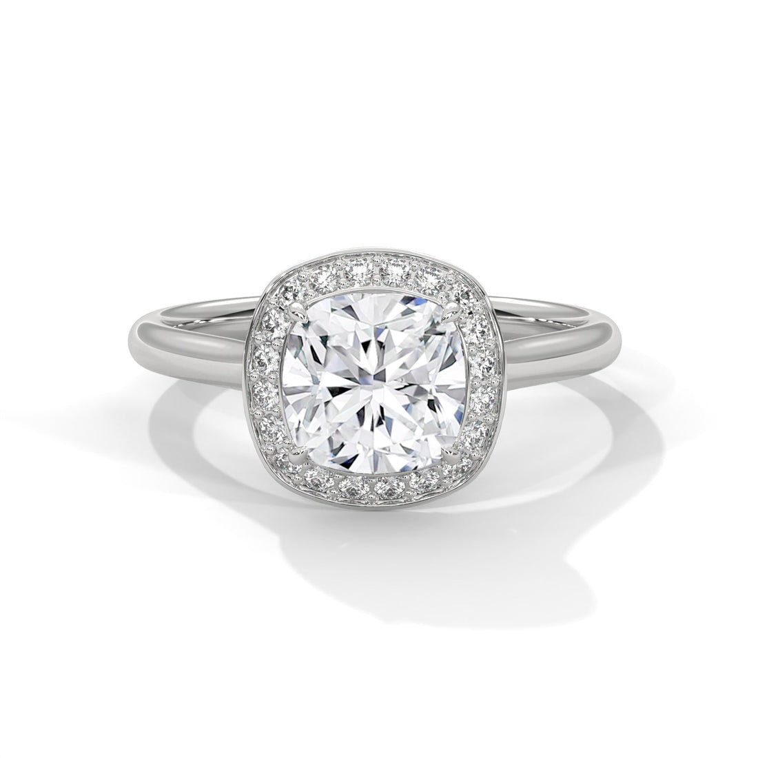Velora Halo 1.5CT Cushion Lab-Grown Diamond Engagement Ring | 1.66 CTW
