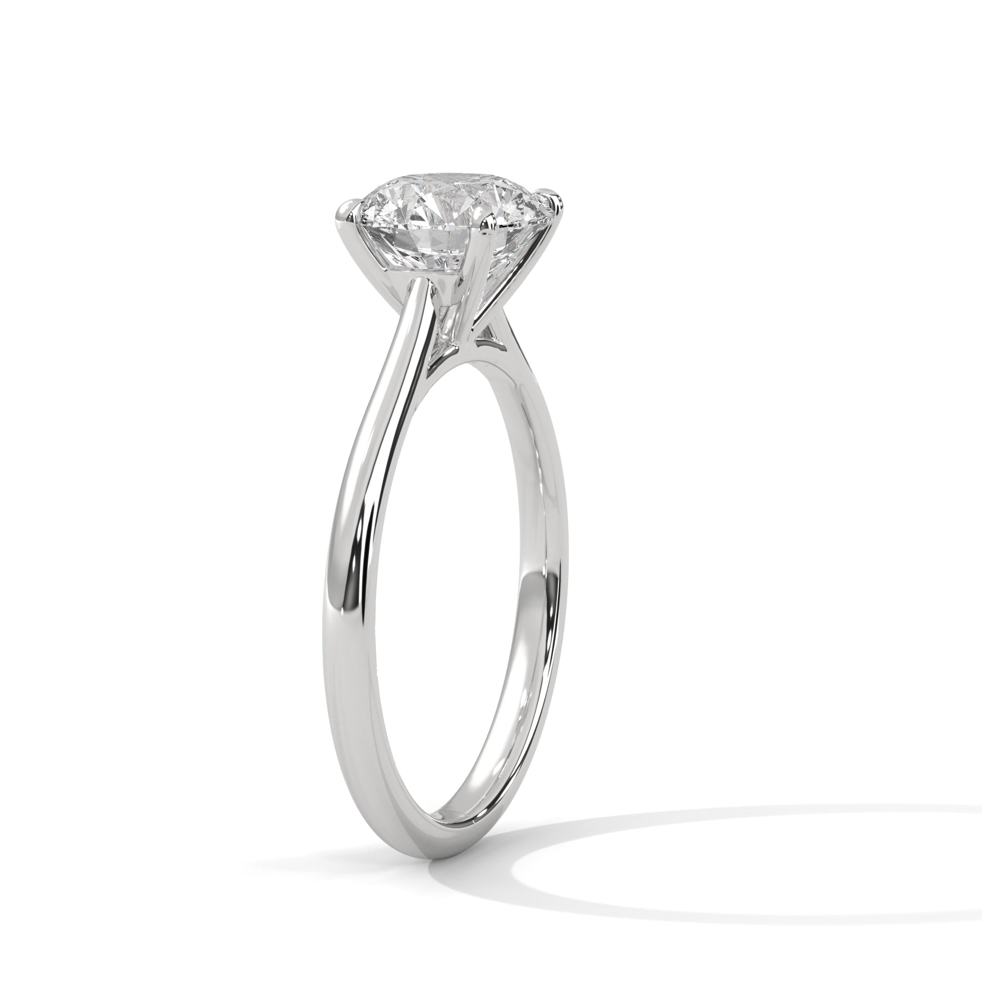 Timeless 1ct Round Lab-Grown Diamond Engagement Ring | E-VS1